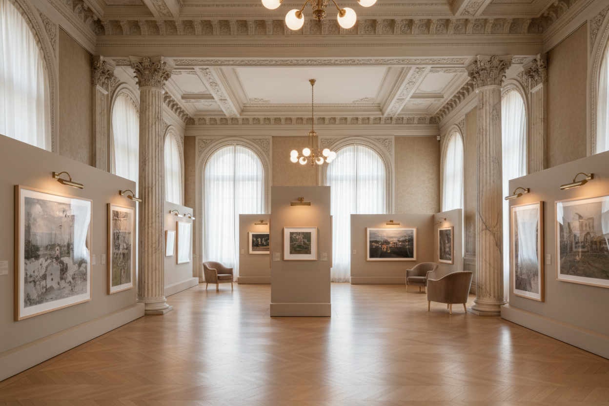 make it upscale, French gallery inspired